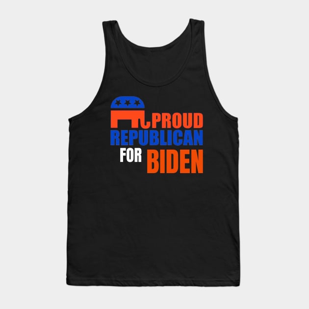 PROUD REPUBLICAN FOR BIDEN Tank Top by Mojakolane